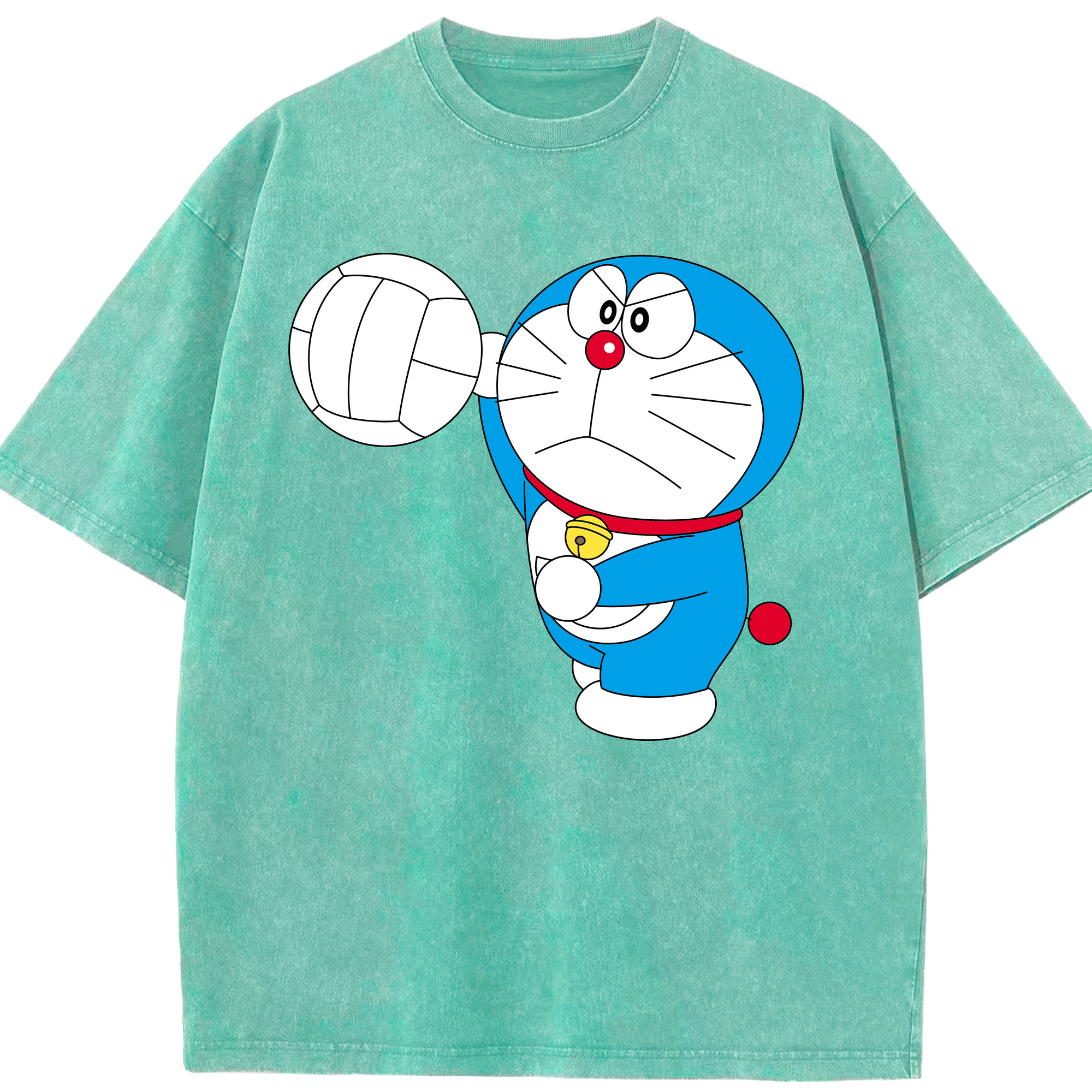（画像用） ドラえもん Doraemon 綿100% ヴィンテージ風 半袖Tシャツ（フロントプリント）